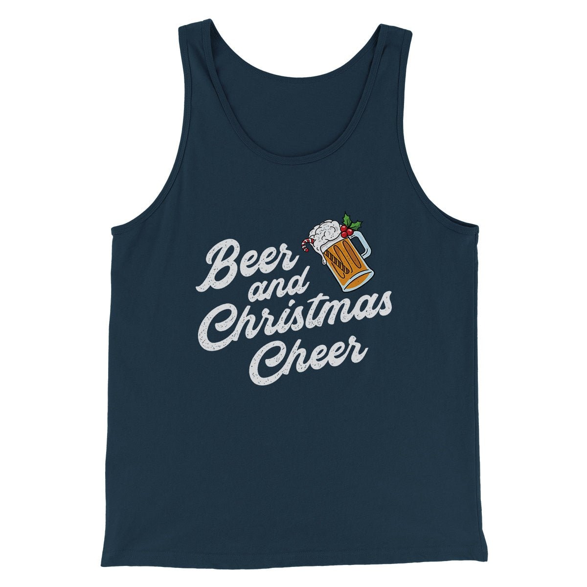 Beer And Christmas Cheer Men Tank Top - Santa Jolly Juice Graphic Print