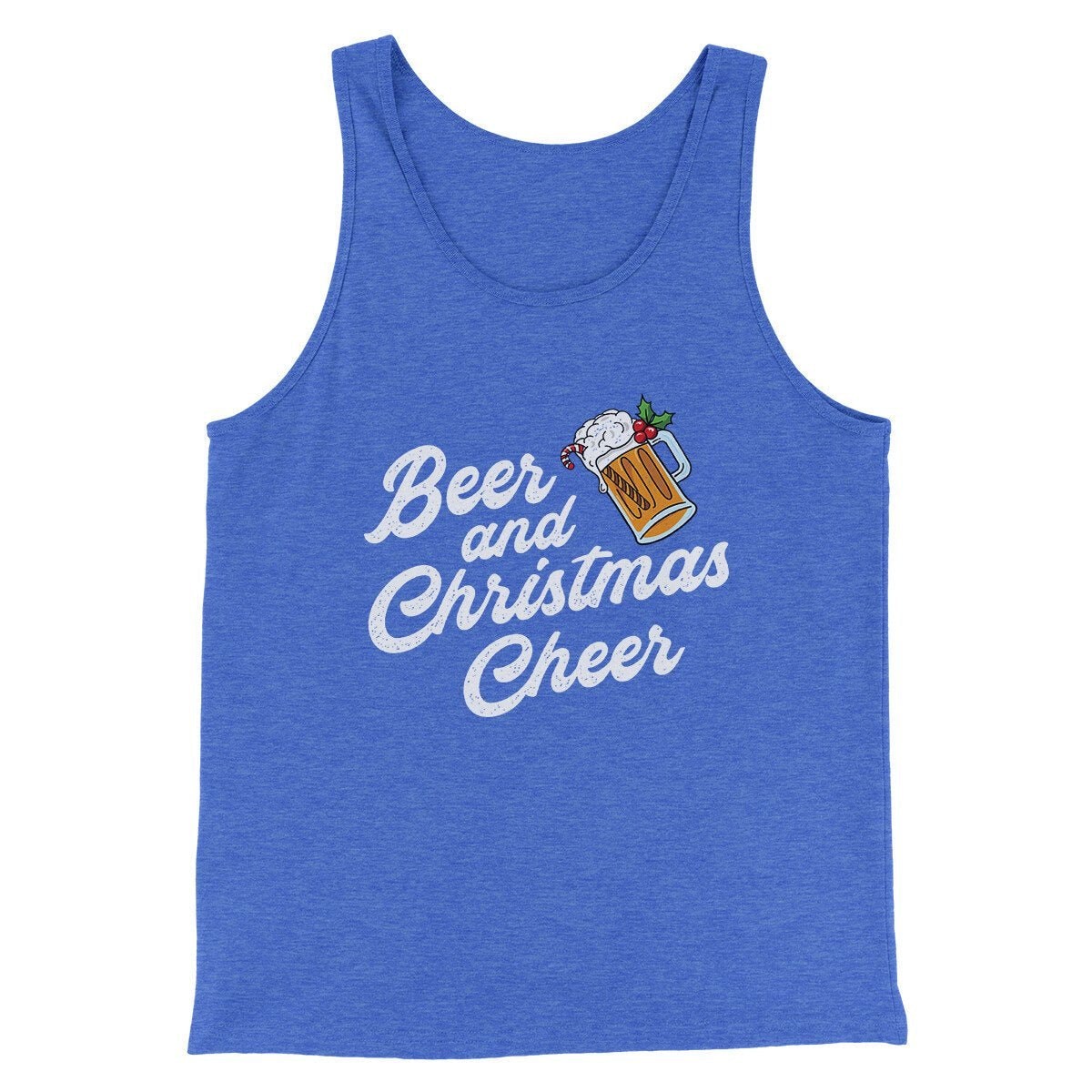 Beer And Christmas Cheer Men Tank Top - Santa Jolly Juice Graphic Print