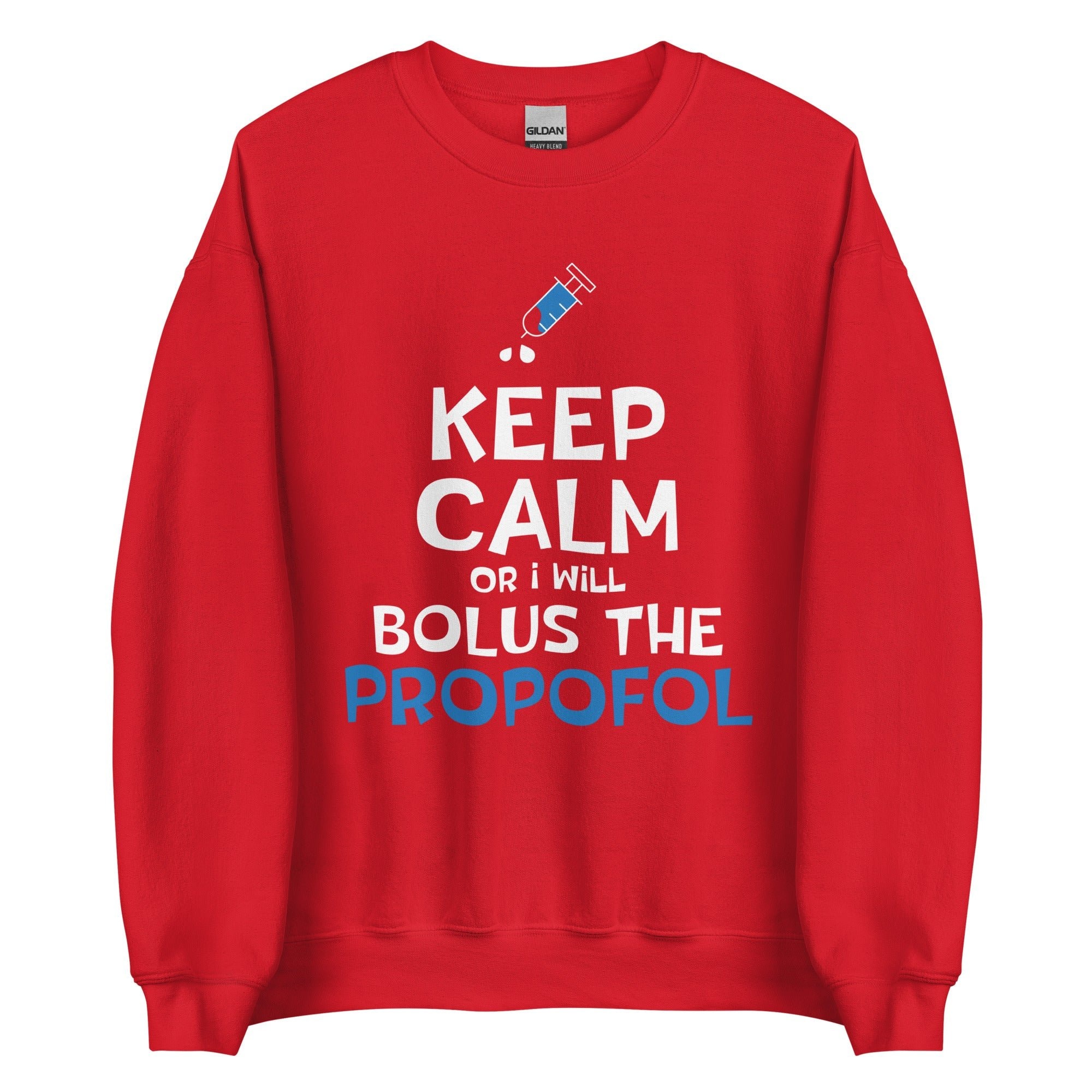 Bolus The Propofol Unisex Crewneck Sweatshirt - Veterinary Medicine Vet Tech Gift