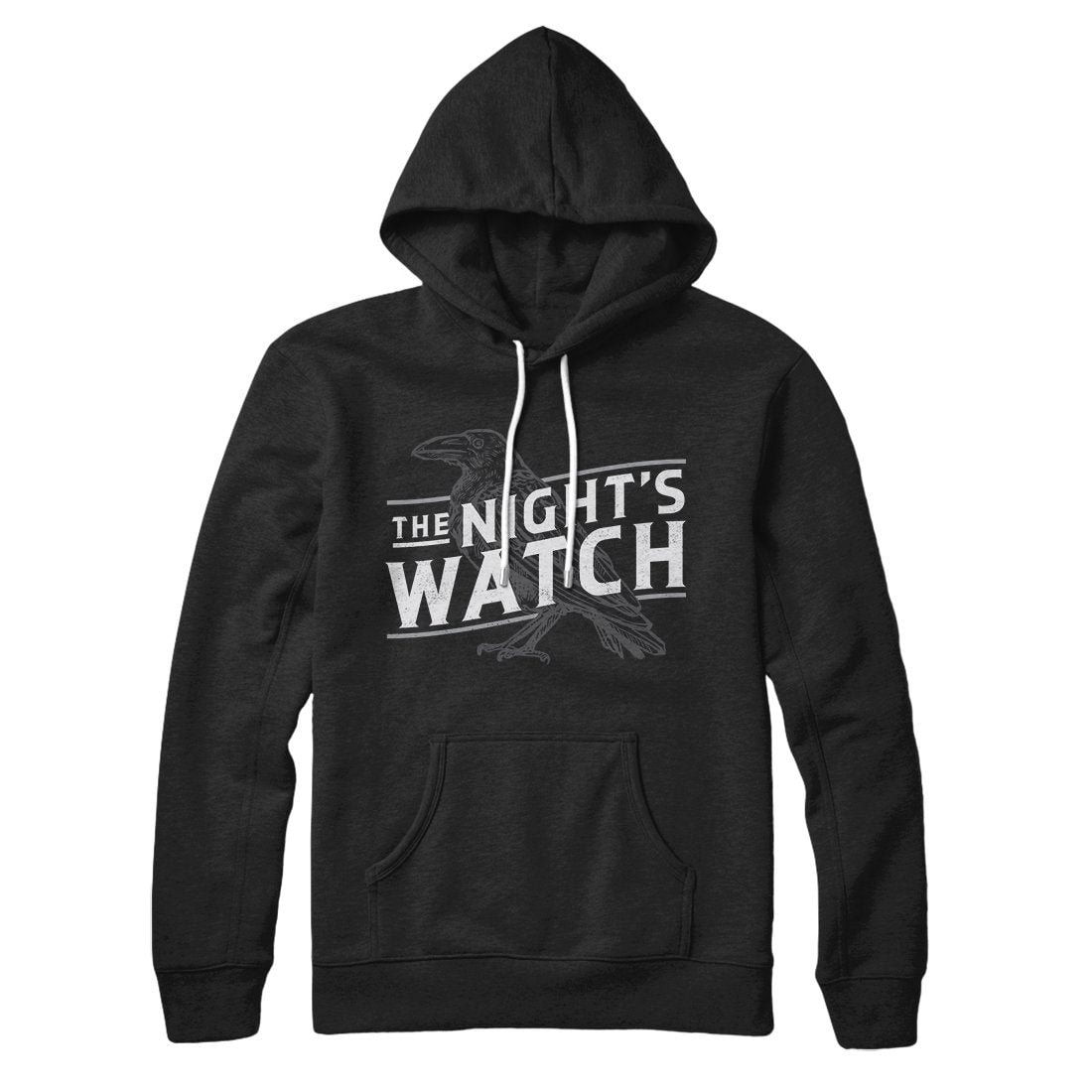 Night's Watch Unisex Cotton Polyester Pullover Hoodie with Kangaroo Pocket