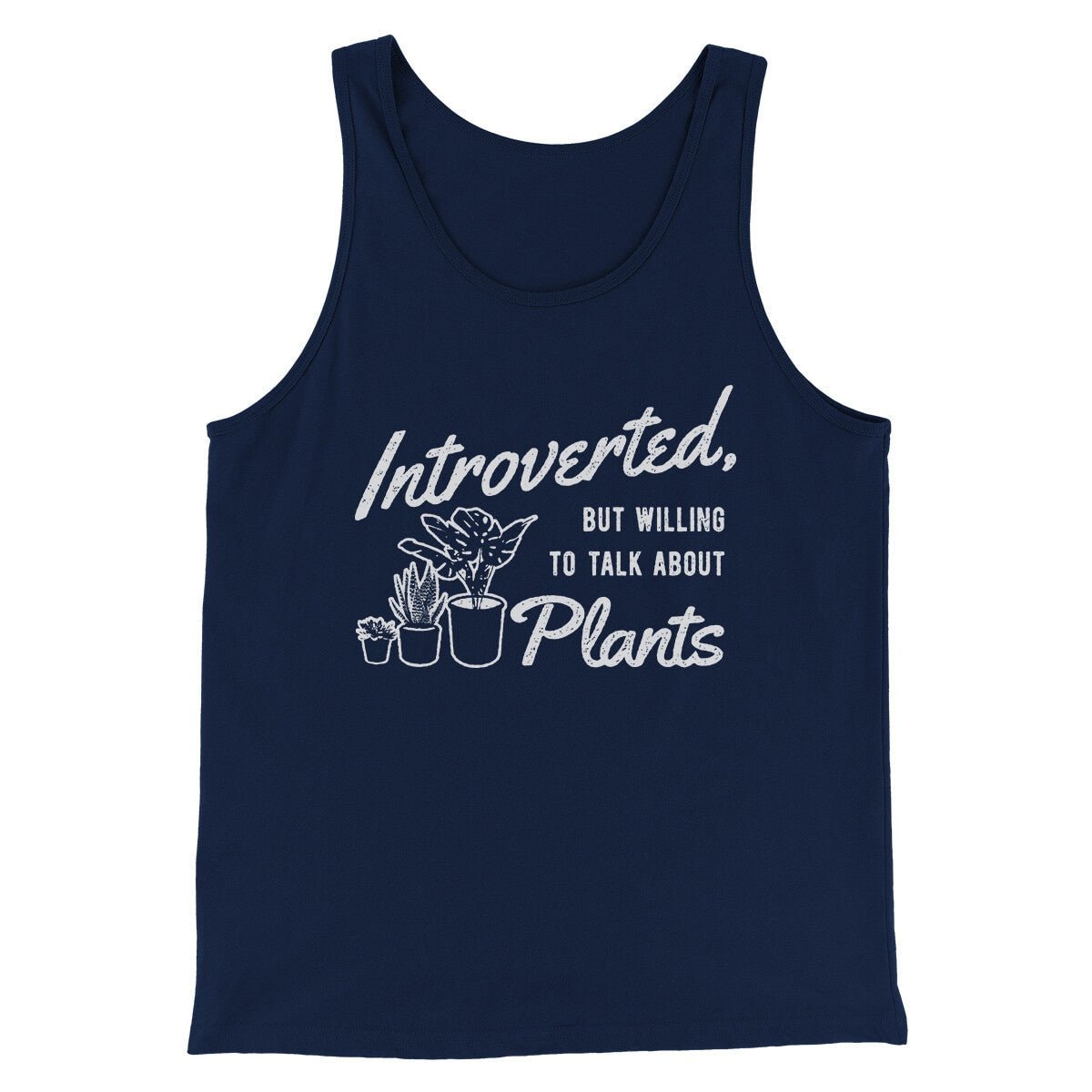 Introverted But Willing To Talk About Plants Unisex Tank Top