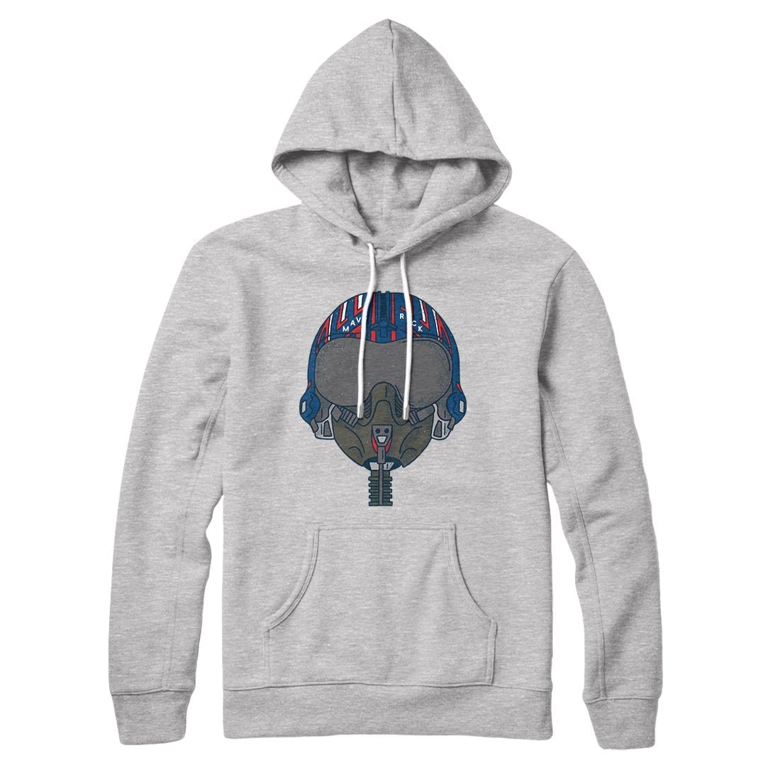Maverick Helmet Unisex Cotton Polyester Pullover Hoodie with Kangaroo Pocket