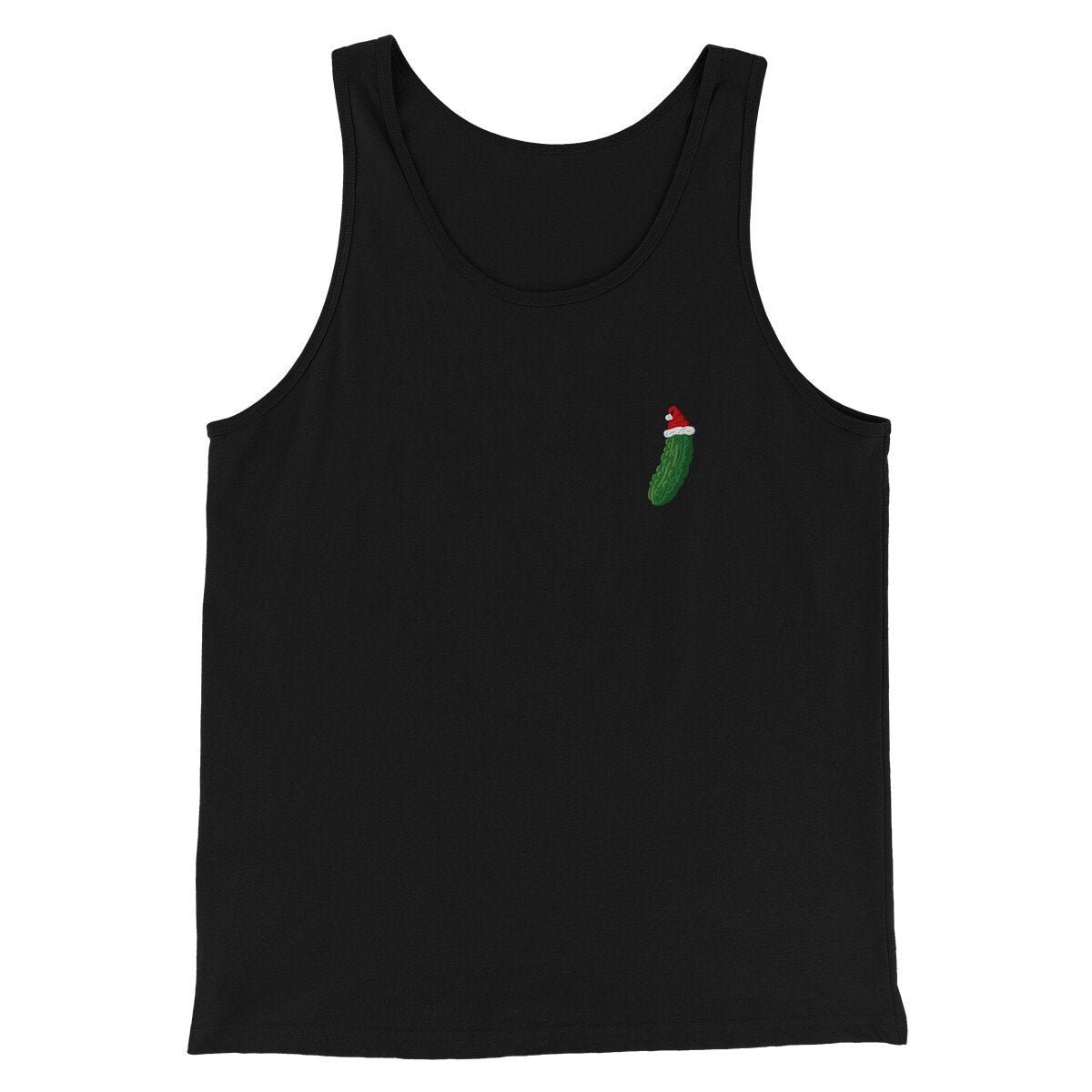 Christmas Pickle Men Unisex Tank Top - Combed Cotton Modern Fit