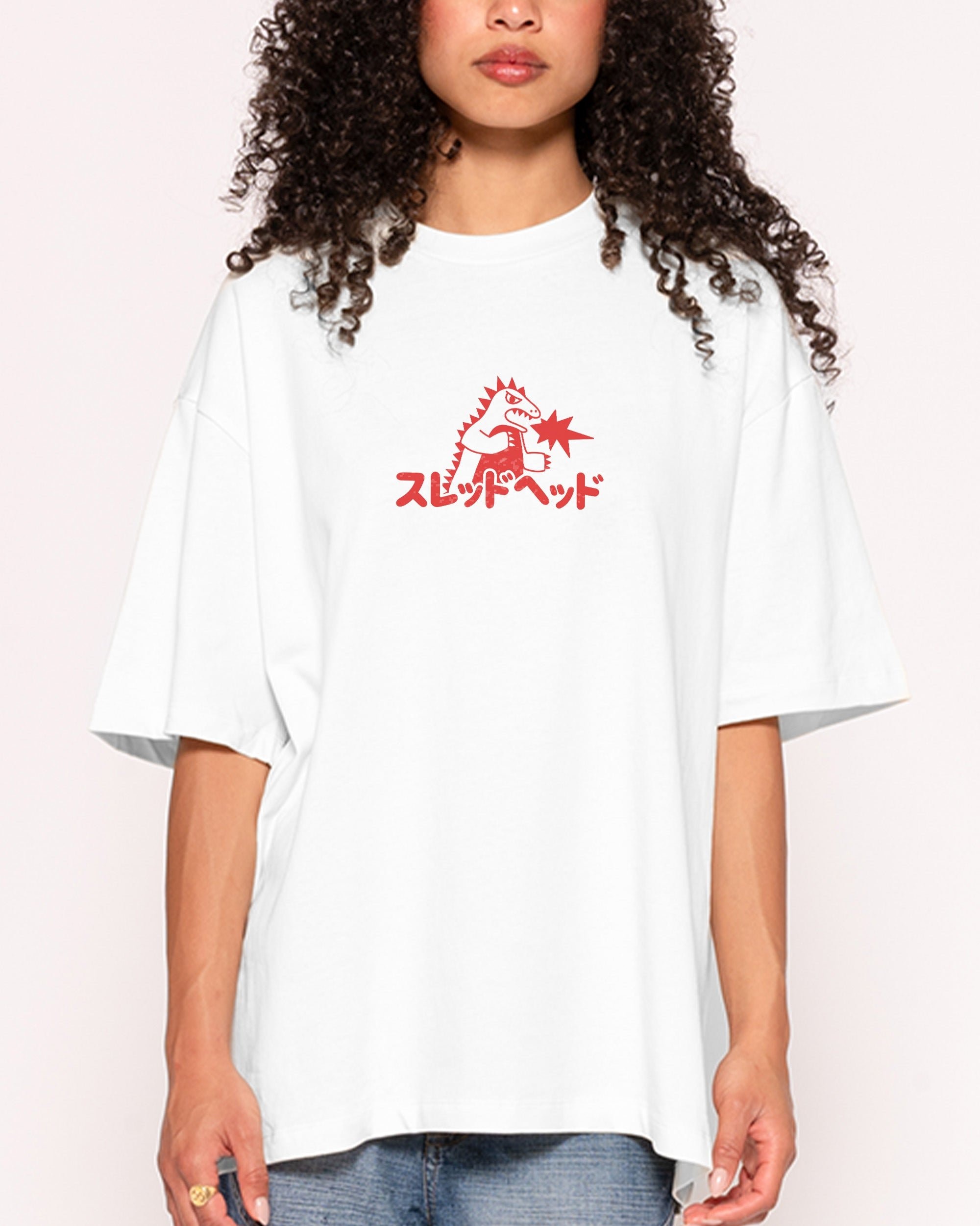 Kaiju Oversized Tee - Threadheads Unisex 90s Boxy Fit Heavyweight Cotton T-Shirt