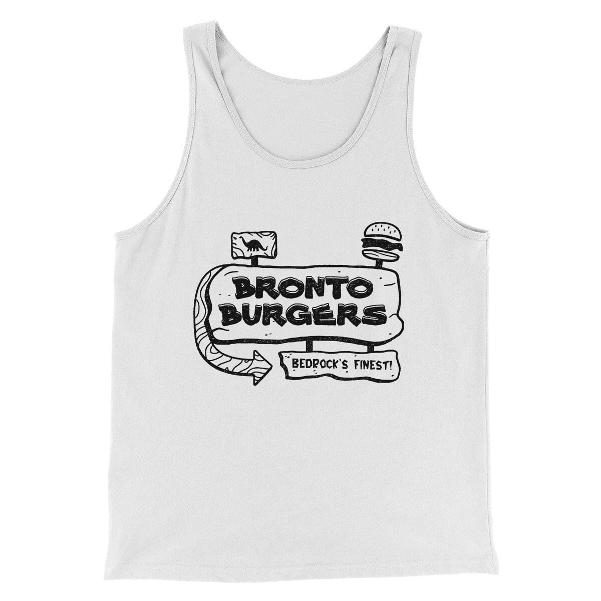 Bronto Burgers Men Unisex Tank Top - Combed Ring-Spun Cotton Tank
