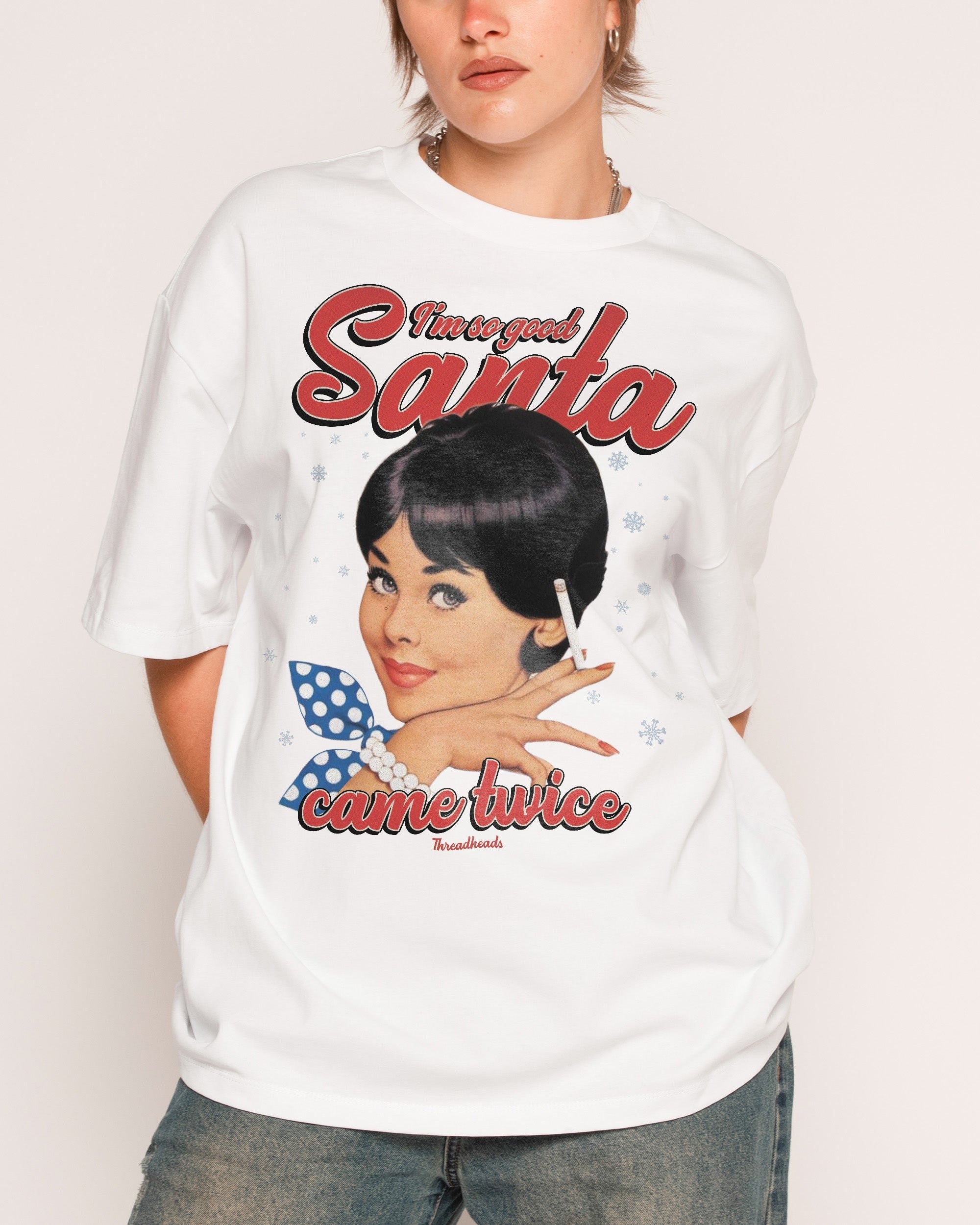 Came Twice Oversized Graphic Tee - Unisex 90s Boxy Fit 100% Combed Cotton Heavyweight 275gsm
