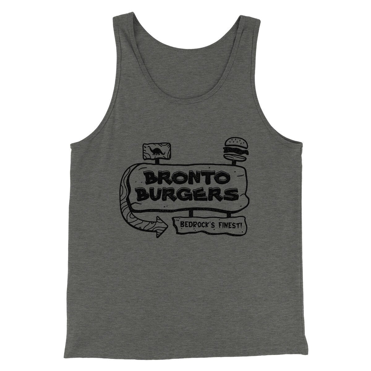 Bronto Burgers Men Unisex Tank Top - Combed Ring-Spun Cotton Tank