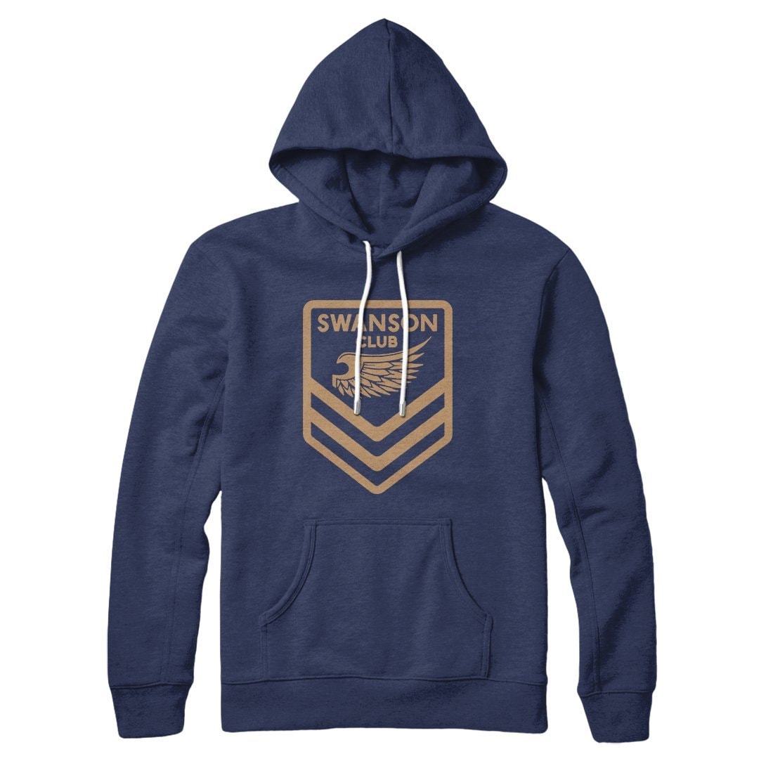 Swanson Club Unisex Pullover Hoodie - Cotton Polyester Loose Fit
