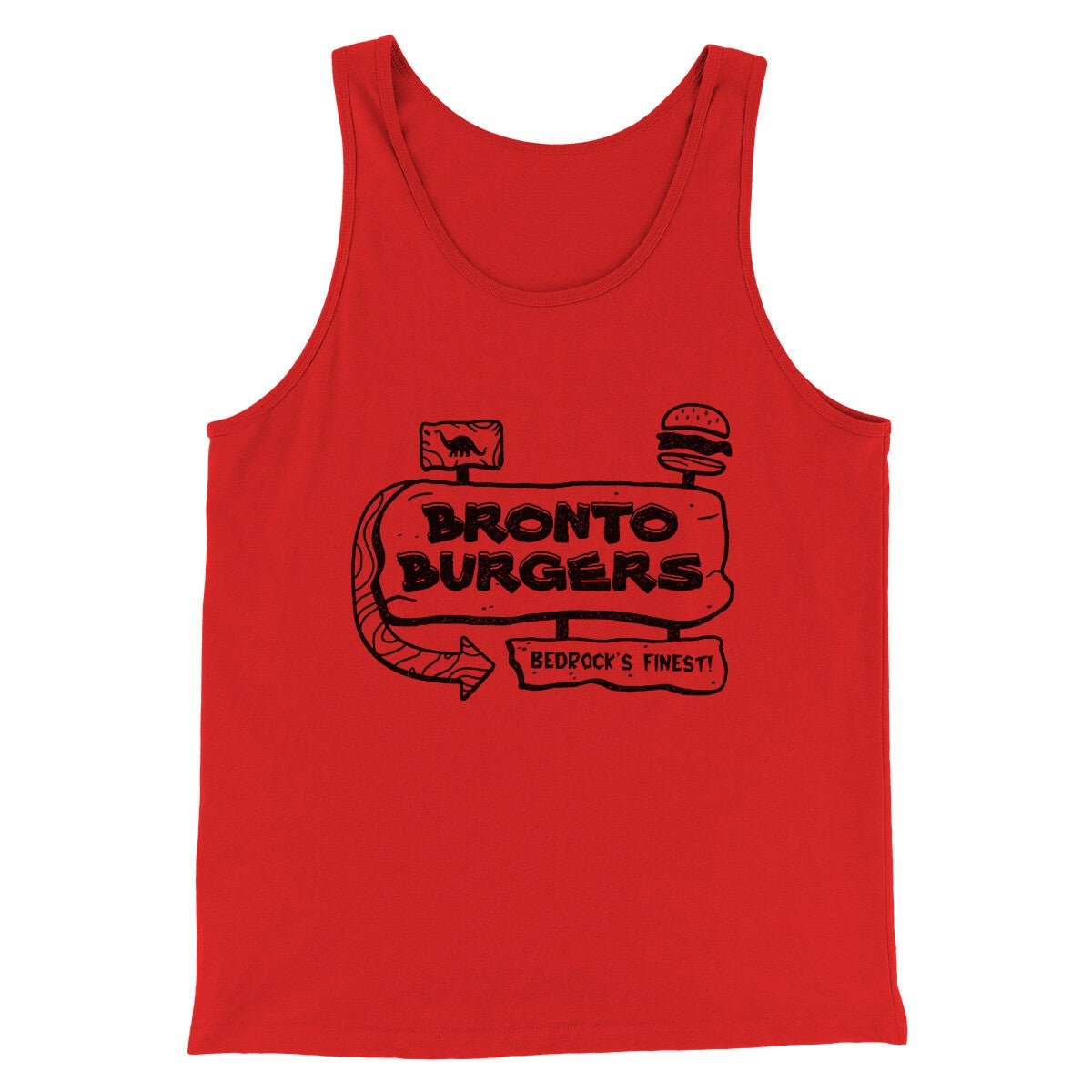 Bronto Burgers Men Unisex Tank Top - Combed Ring-Spun Cotton Tank