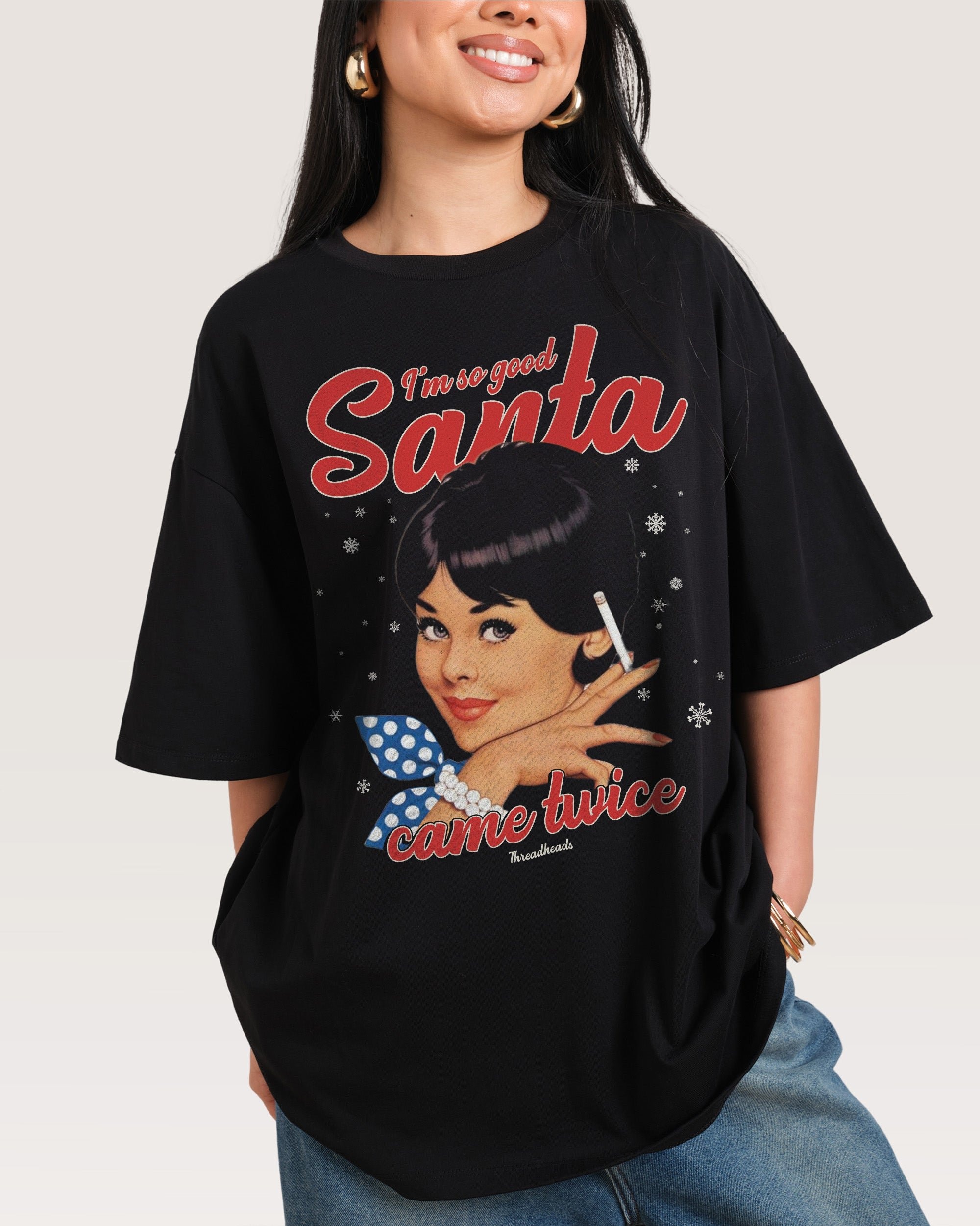 Came Twice Oversized Graphic Tee - Unisex 90s Boxy Fit 100% Combed Cotton Heavyweight 275gsm