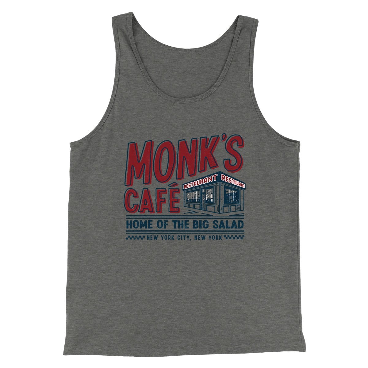 Monk's Cafe Men Unisex Tank Top - Combed Ring-Spun Cotton Tank