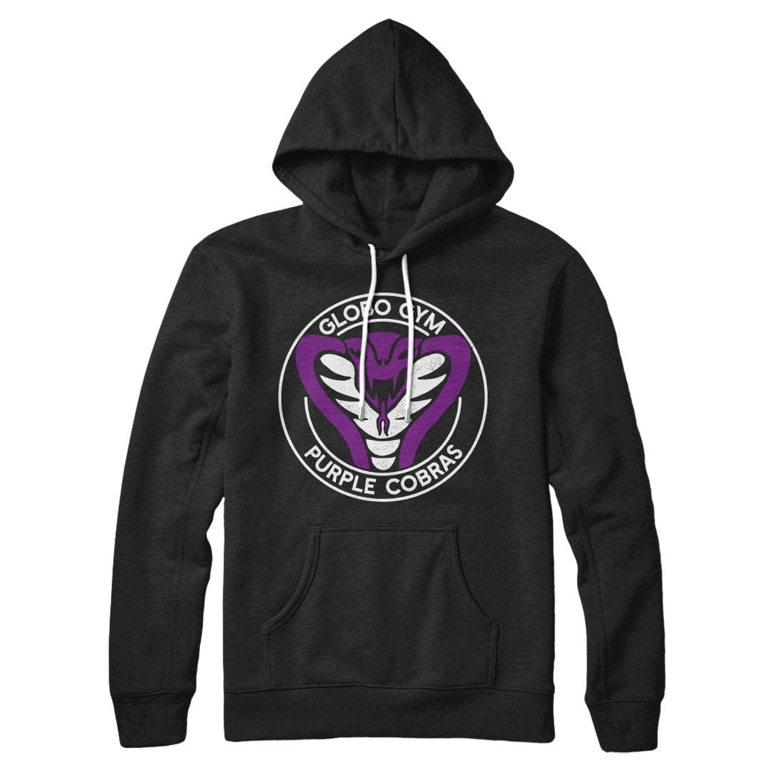 Globo Gym Purple Cobras Unisex Pullover Hoodie - Cotton Polyester Loose Fit