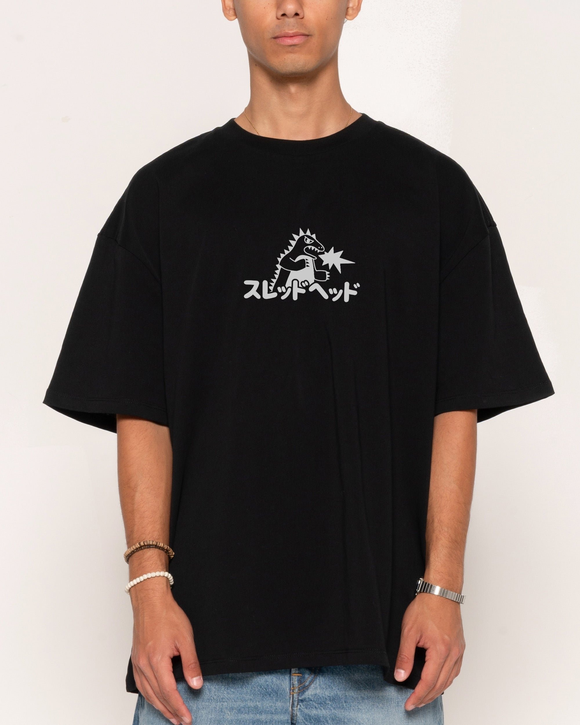 Kaiju Oversized Tee - Threadheads Unisex 90s Boxy Fit Heavyweight Cotton T-Shirt