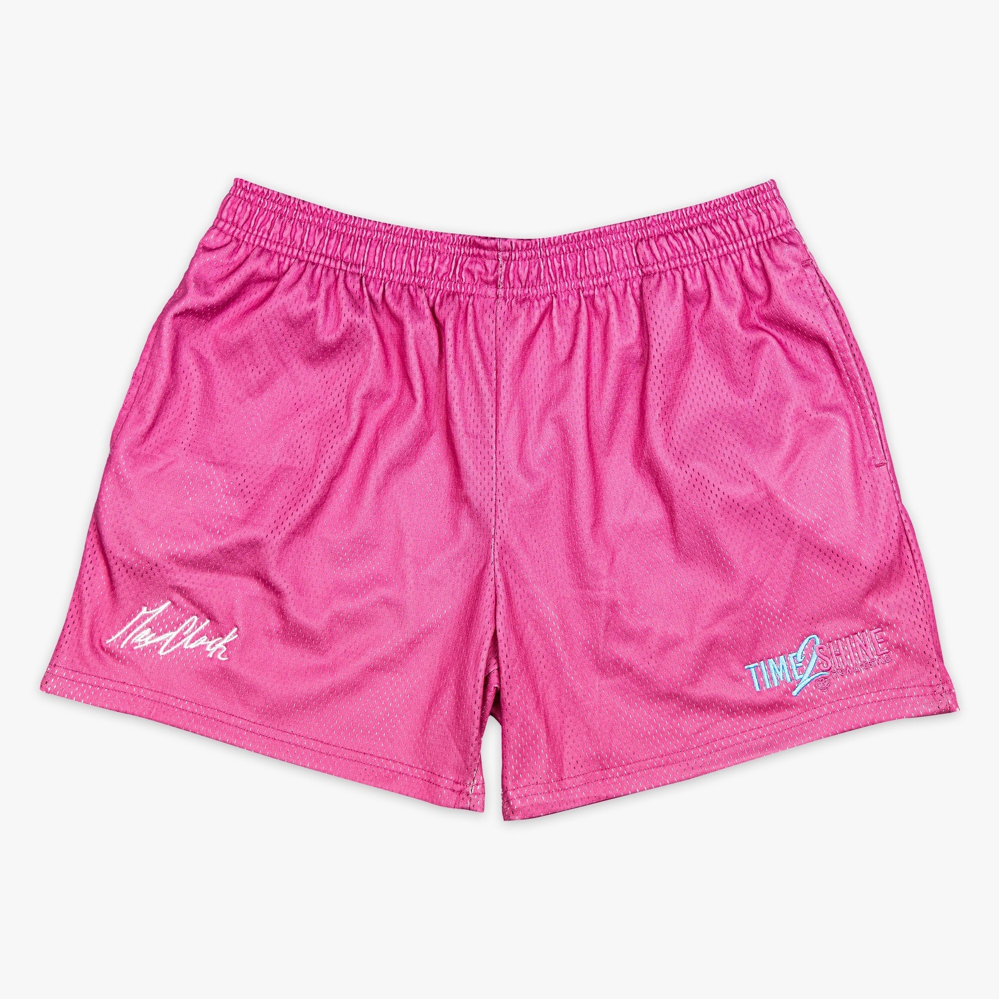 Max Clark Time 2 Shine Pink Mesh Shorts - Baseball Athletic Performance