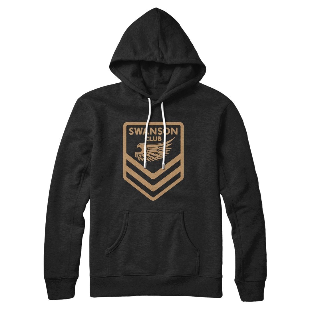 Swanson Club Unisex Pullover Hoodie - Cotton Polyester Loose Fit